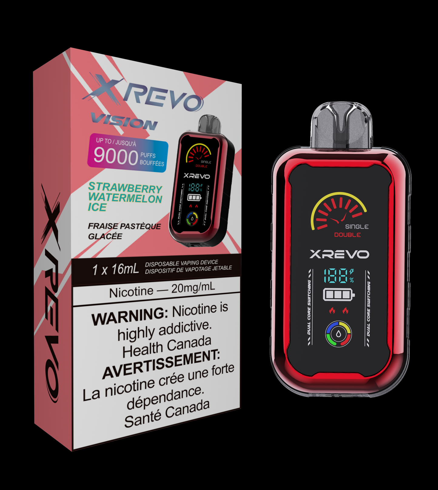 XREVO VISION Strawberry Watermelon Ice - 20mg (5PC/CTN) (ON)