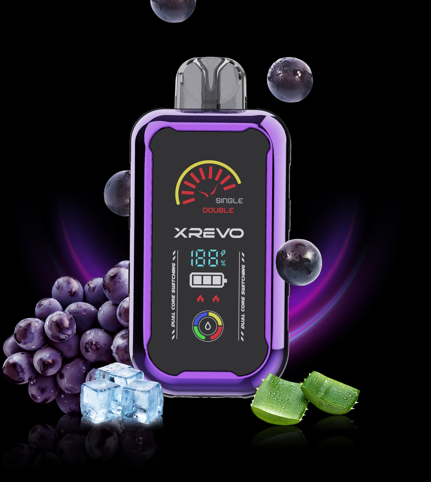 XREVO VISION Grape Aloe Ice - 20mg (5PC/CTN) (ON)