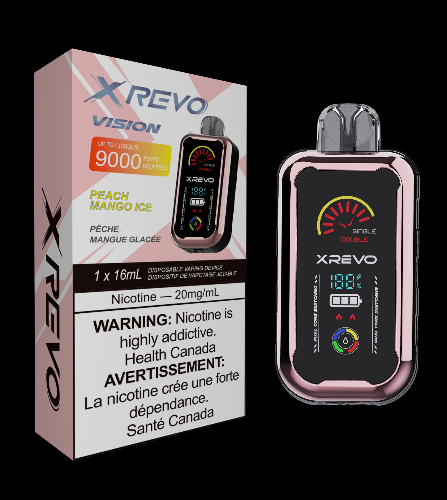 XREVO VISION Peach Mango Ice - 20mg (5PC/CTN) (ON)